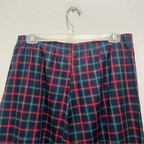 Oscar de la Renta Men’s M/L Pajamas Set Blue Red Plaid Designer Luxury Sleepwear - Picture 15 of 16